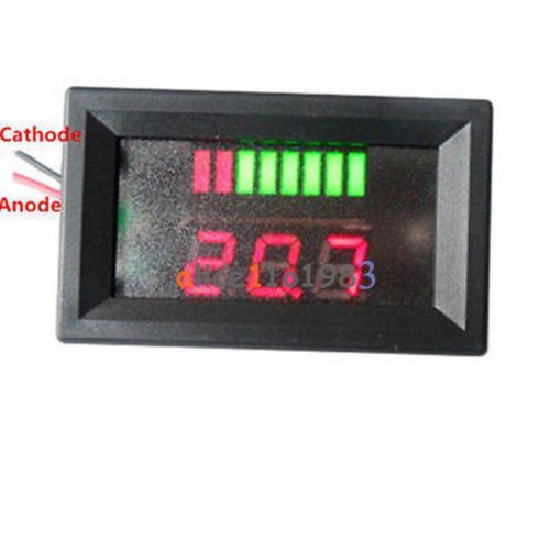 Charge Level Red Indicator Voltmeter Stable for 6V Lead-acid Battery