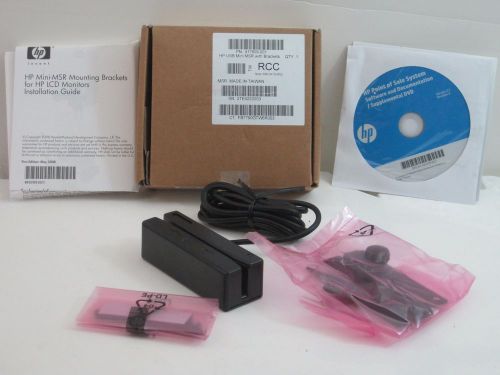 HP USB Mini Magnetic Stripe Reader 417809-001 with Brackets, Software