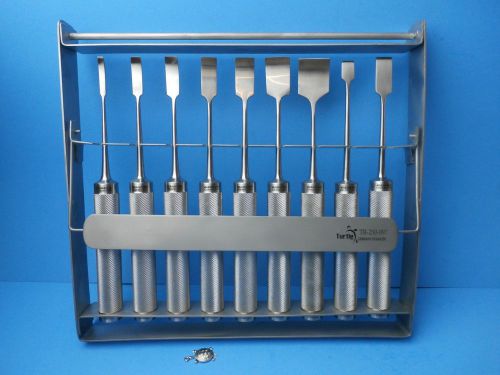 Turtle-COBB Sterilizing Rack w/COBB Osteotome Chisel 11&#034;(Set of 10Pcs) OR