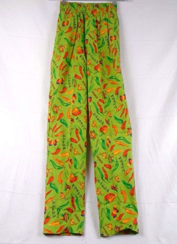 Neil Allyn Fiesta Elastic Band Chef Pants Size Medium 2418B 268I