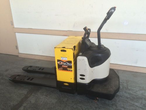 2008 crown pe 4500-60 electric pallet jack rider 24v 750ah battery 48&#034; forks for sale