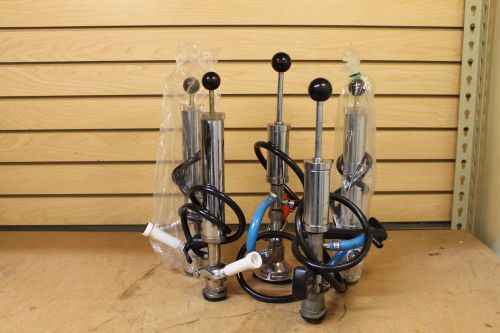 LOT OF 5 BEER KEG TAP PUMPS