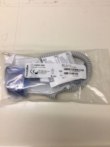 NEW - Welch Allyn OEM ORAL Temp Probe Well kit, 4FT #02893-000 SureTemp 690/692