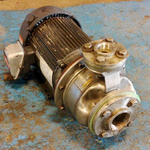 G&amp;L MODEL SST 1 1/4 X 2-6 PUMP 4STK1 W/ EMERSON 5HP G74261 MOTOR UJ5P1BM