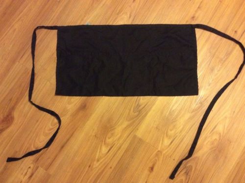 Black 3 Pocket Waitress Waist Tie Apron