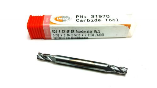 5/32&#034; IMCO PN:31970 Solid Carbide TiCN 4 Flute Double End Mill (Q 124)