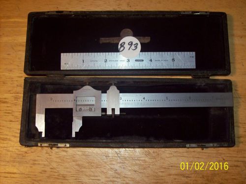 Vintage brown &amp; sharpe caliper model 577 vernire caliper 7&#034; swiss made for sale