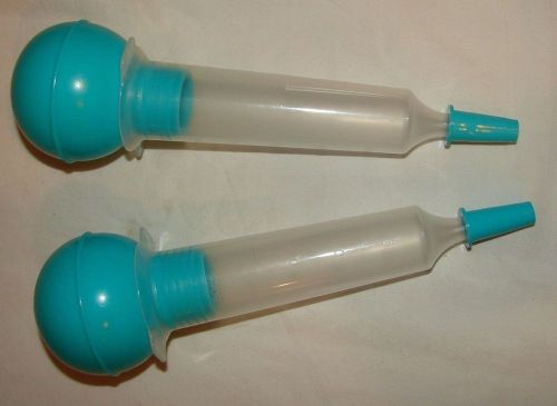 Lot of 2 DAVOL Bulb Irrigation SYRINGE Irrigator ~  50cc