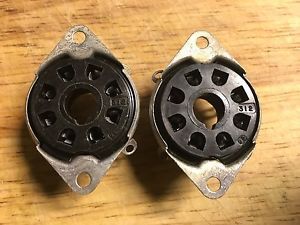 NOS NEW TUBE SOCKETS 3 Pair (6)  USA Octal 8-Pin for 6L6GC 6550 EL34 Ships Free