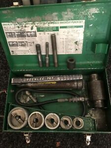 GREENLEE 7506 HEAVY DUTY SLUG SPLITTER HYDRAULIC KNOCKOUT PUNCH SET 1/2&#039;&#039; to 2&#039;&#039;