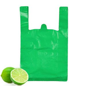 T Shirt Bags, Green Plastic Bags with Handles Bulk, Bolsas De Plastico para Bags