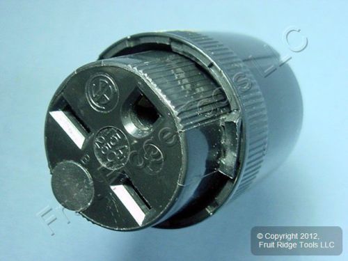 Pass &amp; seymour straight blade connector plug 15a 250v nema 6-15r bulk 5669-bk for sale