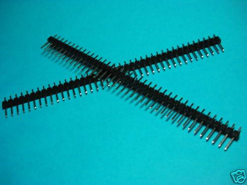 Pkg200,single 1 x 40 strip tin pin header breakable,40c for sale