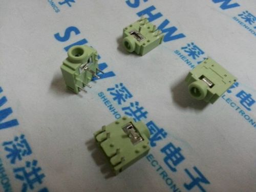 20Pcs 3.5mm Female Audio Connector 5 Pin DIP Stereo Headphone Jack PJ307G Green