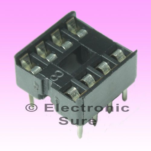 60 x 8 pin dip ic socket solder type 2.54mm dip-8 for sale