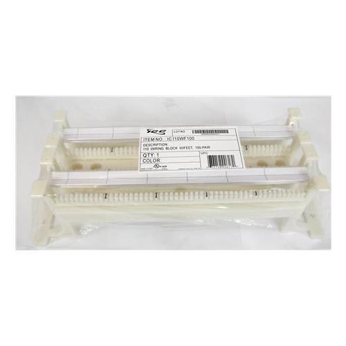 ICC IC110WF100 110 WIRING BLOCK W/ FT, 100-PAIR, CAT 5E