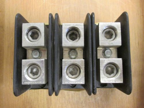 ILSCO  Power Distribution Block  PDB-11-350-1  1P  600V  Lot of 3  Used