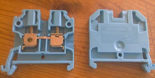 LOT OF 46 NEW blue  WEIDMULLER SAK 4/35 VDE 0611 TERMINAL BLOCK