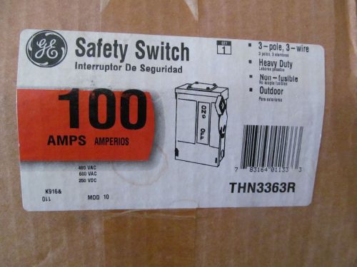 GE General Electric THN3363R 100 Amp 3 R Enclosure 600 V