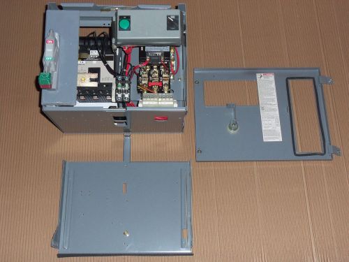 Square d model 6 size 1 motor starter 3 amp breaker mcc mccb bucket complete for sale