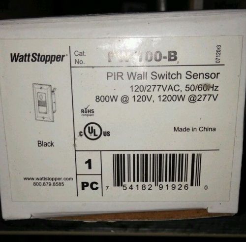 Wattstopper occupancy pw 100 b for sale