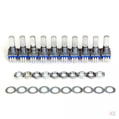 5x 10pcs New 12mm Rotary Encoder Switch With Keyswitch US