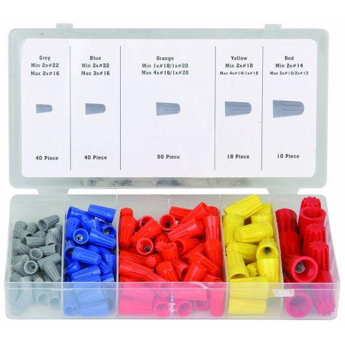 NEW 158 Piece Wire Nut Assortment