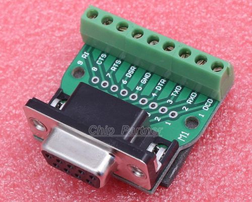 DB9-M1 DB9 Teeth Type Connector 9Pin Female Adapter Terminal Module RS232