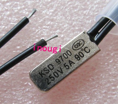 3 pcs KSD 9700 90?C 250V 5A Thermostat Temperature BiMetal Switch NC Close New