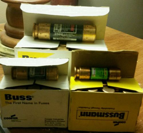 Bussmann frn fuse lot.  frn-r-50, frn-r-20, frn-r-3 1/2.  (3) boxes, brand new. for sale