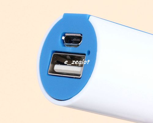 Blue-white 5v 1a mobile power bank perfect diy kit for 18650(no battery) charger for sale