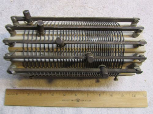 Large Ceramic Variable 5-Position Inductor Coil: 8&#034; x 4&#034;