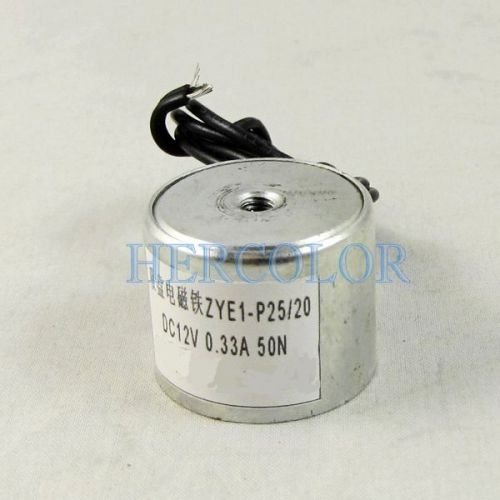 Brand new electric holding lifting magnet solenoid 12v dc 50n 5kg 11 lb for sale