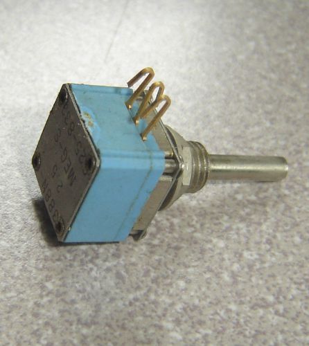 Vintage Clarostat 388N-2.5meg-S Potentiometer Quality Sealed Type Sing. Turn NOS