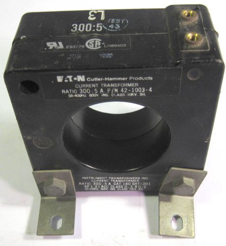 Cutler-Hammer 42-1003-4 current transformer 180-SHT-301 50-400Hz 600V class 10KV