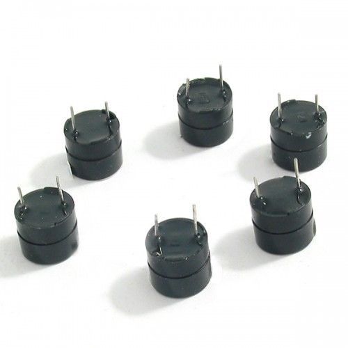 Set of 6 Continuous Sound Piezo Buzzers IC Alarm 12V