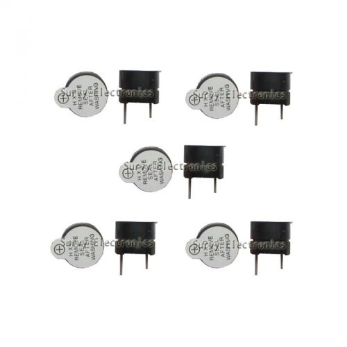 5 pcs Active Buzzer Magnetic Long Continous Beep Tone Alarm Ringer 12mm 12V New