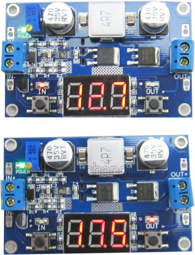 3-35V to 3.5-35V  DC  boost converter power supply Voltage Regulator voltmeter