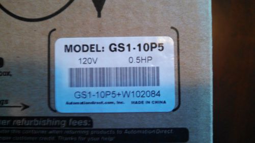 AUTOMATION DIRECT GS1-10P5 120V DRIVE NEW NIB