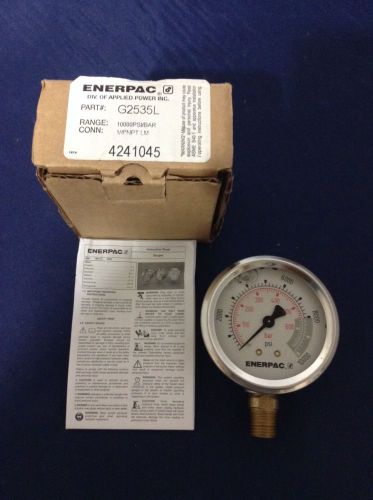 ENERPAC G2535L, Liquid Gauge 0 to 10,000 Psi C7