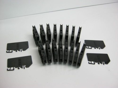 Lot of 16 Allen Bradley 1492-H Fused Terminal Blocks, 1/4&#034; x 1-1/4&#034; Size Fuse