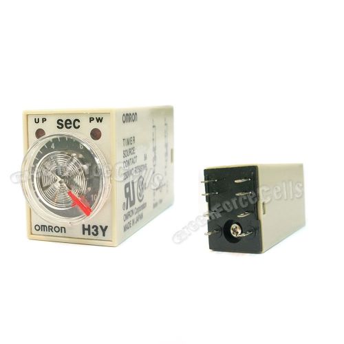 10 x H3Y-2 DC24V 5A 10Sec 10S Omron Relay Timer DPDT 8 PIN PYF08A PYF08A-E PYF08