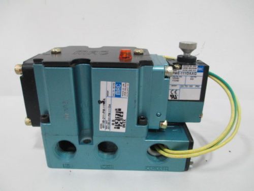 New mac 6513b-211-pm-113da threaded 120v-ac 1/2in npt solenoid valve d257001 for sale