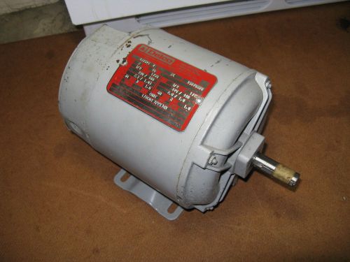 DELCO 2J7624 Z 1/2 HP HIGH EFFICIENCY 3 PAHSE AC MOTOR 56 230/460V