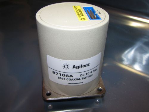 Hp/agilent 87106a sp6t multiport coaxial switch, dc to 4 ghz for sale