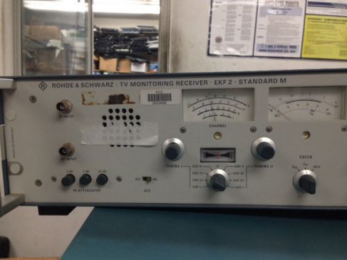 Rohde &amp; schwarz tv monitoring receiver  ekf 2 standard m 287.8017.52 for sale