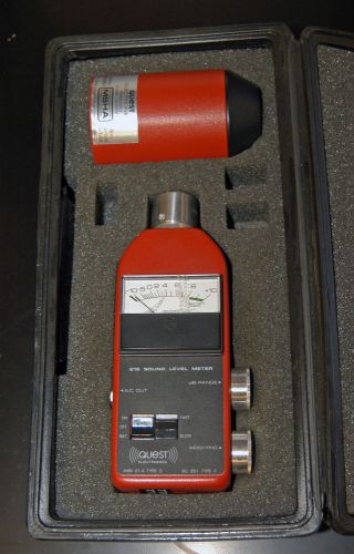 Quest 215 Sound Level Meter And CA-12B Permissible Sound Calibrator MSHA