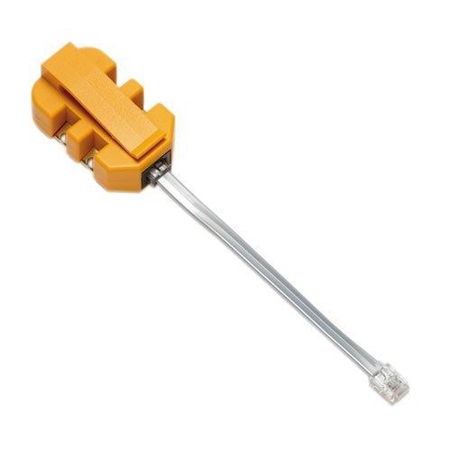 Fluke Networks &#034;Banjo-6&#034; 10220-100 6-Wire In-Line Modular Adapter with K-Plug