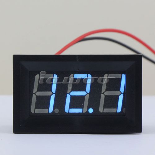 0.56&#034; Blue Electric Voltmeter Digital LED 4.5-150V DC Voltage Meter Power Detect