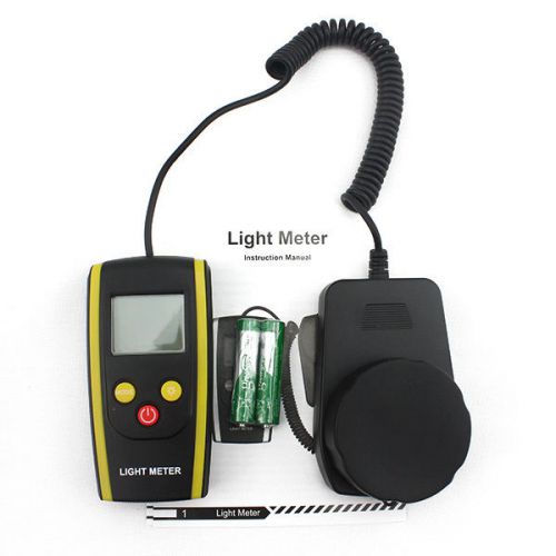 Digital illuminometer luxmeter 200,000 lux fc light meter photometer luminometer for sale